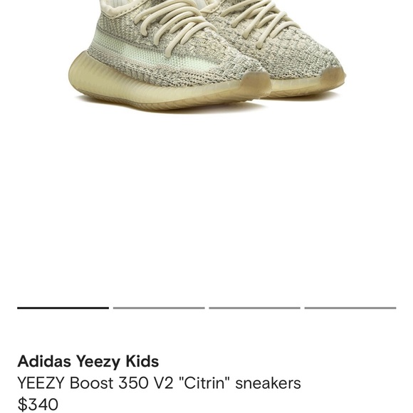 NWT Yeezy boost 350 kid shoes sz 11.5 - Picture 5 of 7